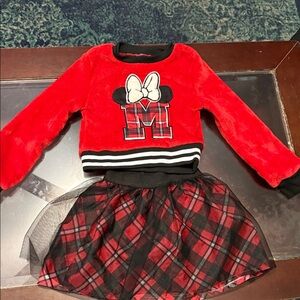 Disney Red and Black Minnie Mouse Dress